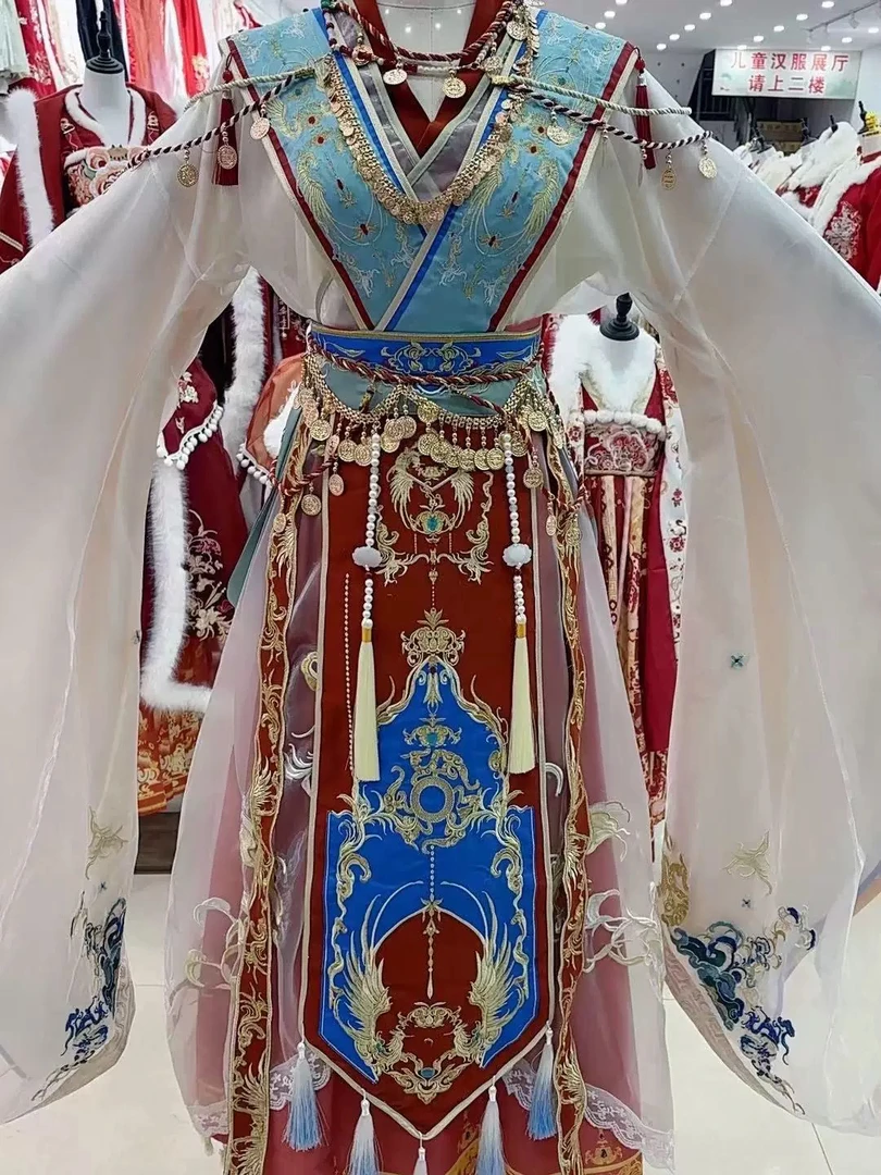 汉怡彤朱绪丹同款小神仙汉服重工刺绣新款南北朝全套秋冬款