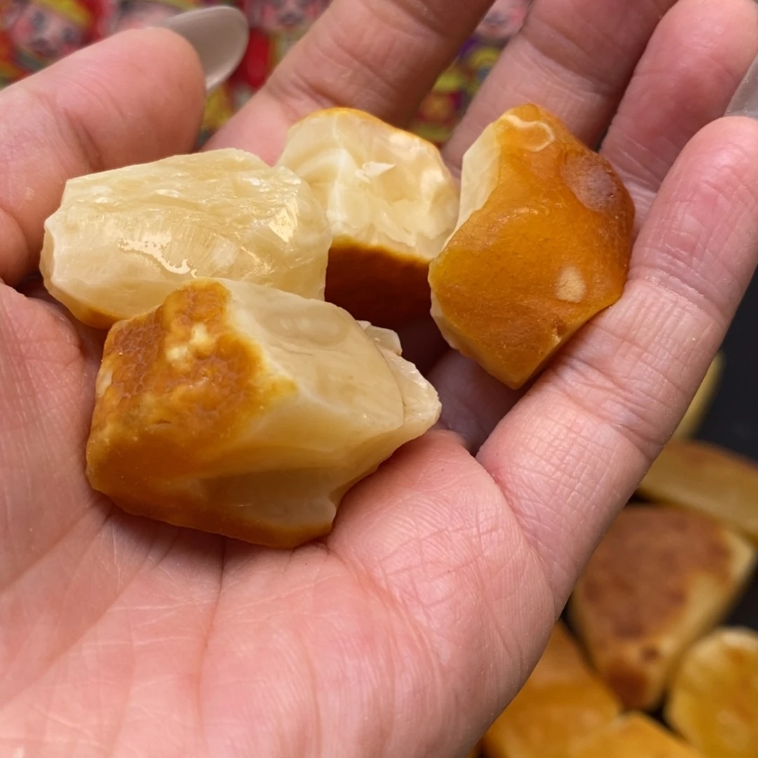 定制琥珀未镶嵌呼**哧纯天染蜜蜡原石定制不退换