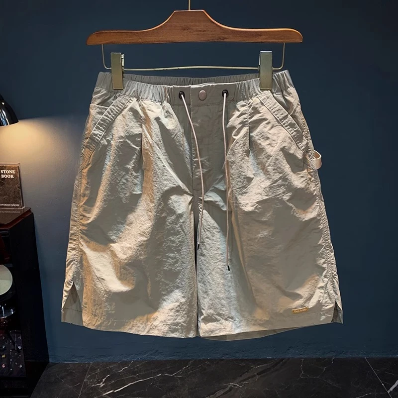 法国Cebrodz速干短裤男2025夏季薄款直筒松紧腰宽松凉感中裤男