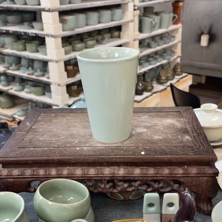 摆件天青釉新款可乐杯