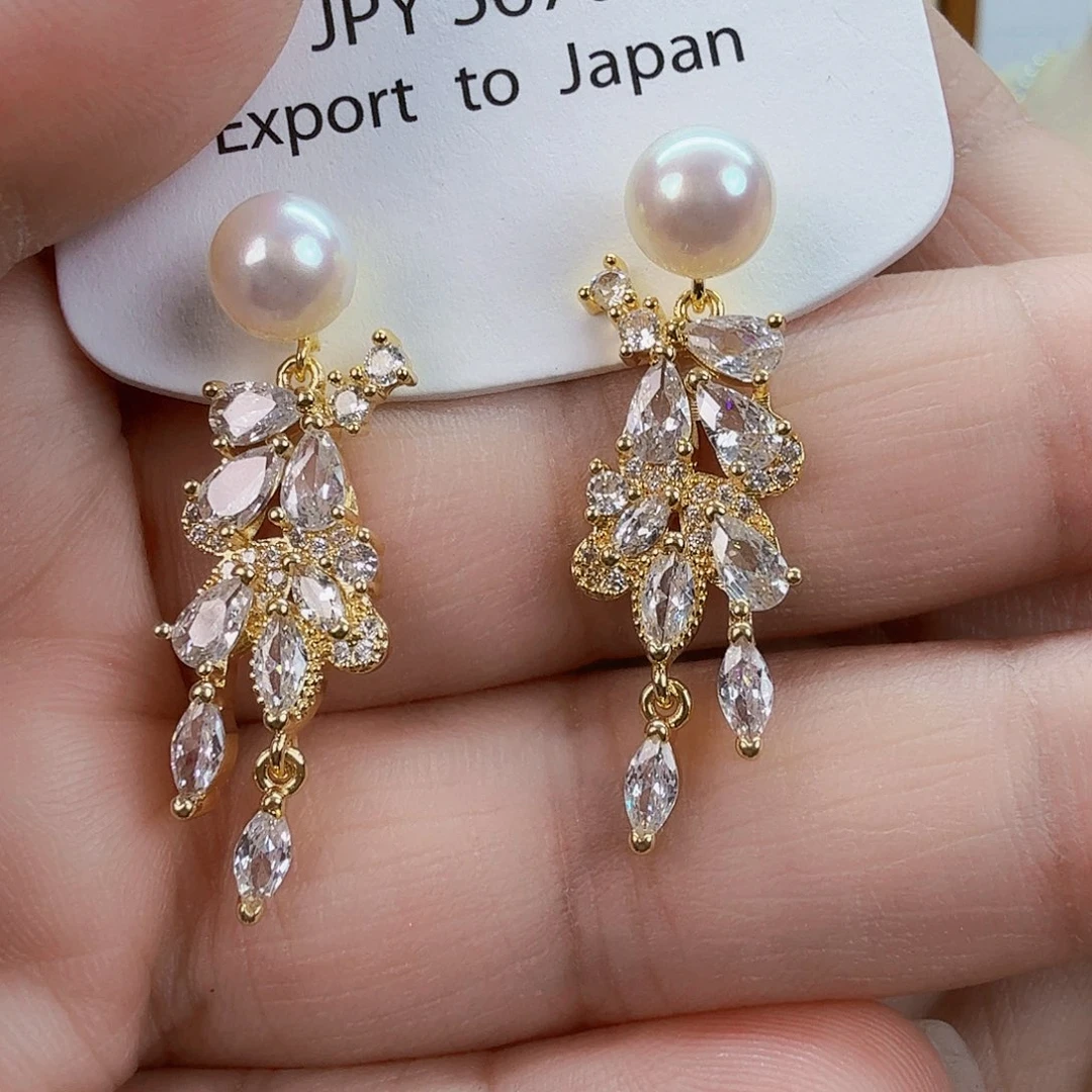 未镶嵌淡水珍珠耳饰