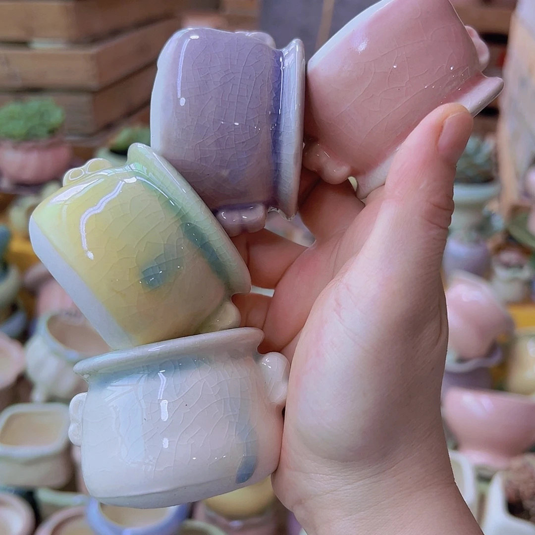 陶瓷花盆当场满12包邮