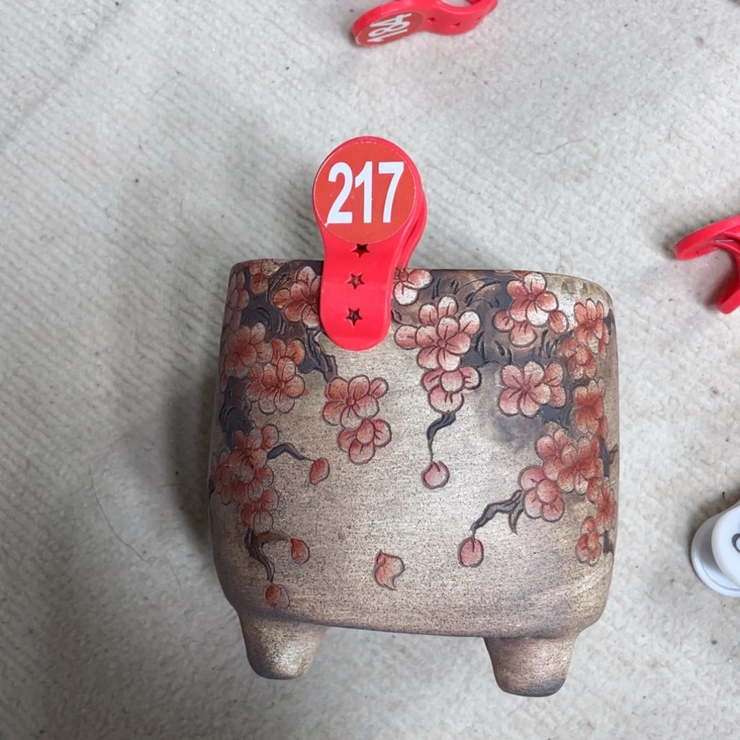 紫砂花盆用****5陶瓷多肉花盆瑕疵