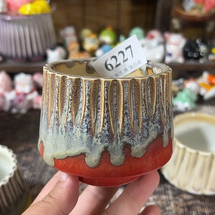 口6 手工花盆满30包邮