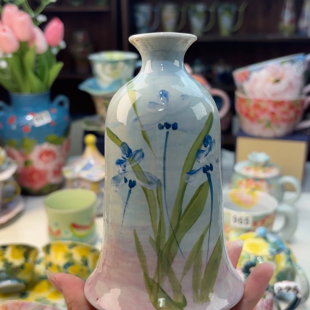 瓷片景德镇手绘高温釉下彩陶瓷茶具