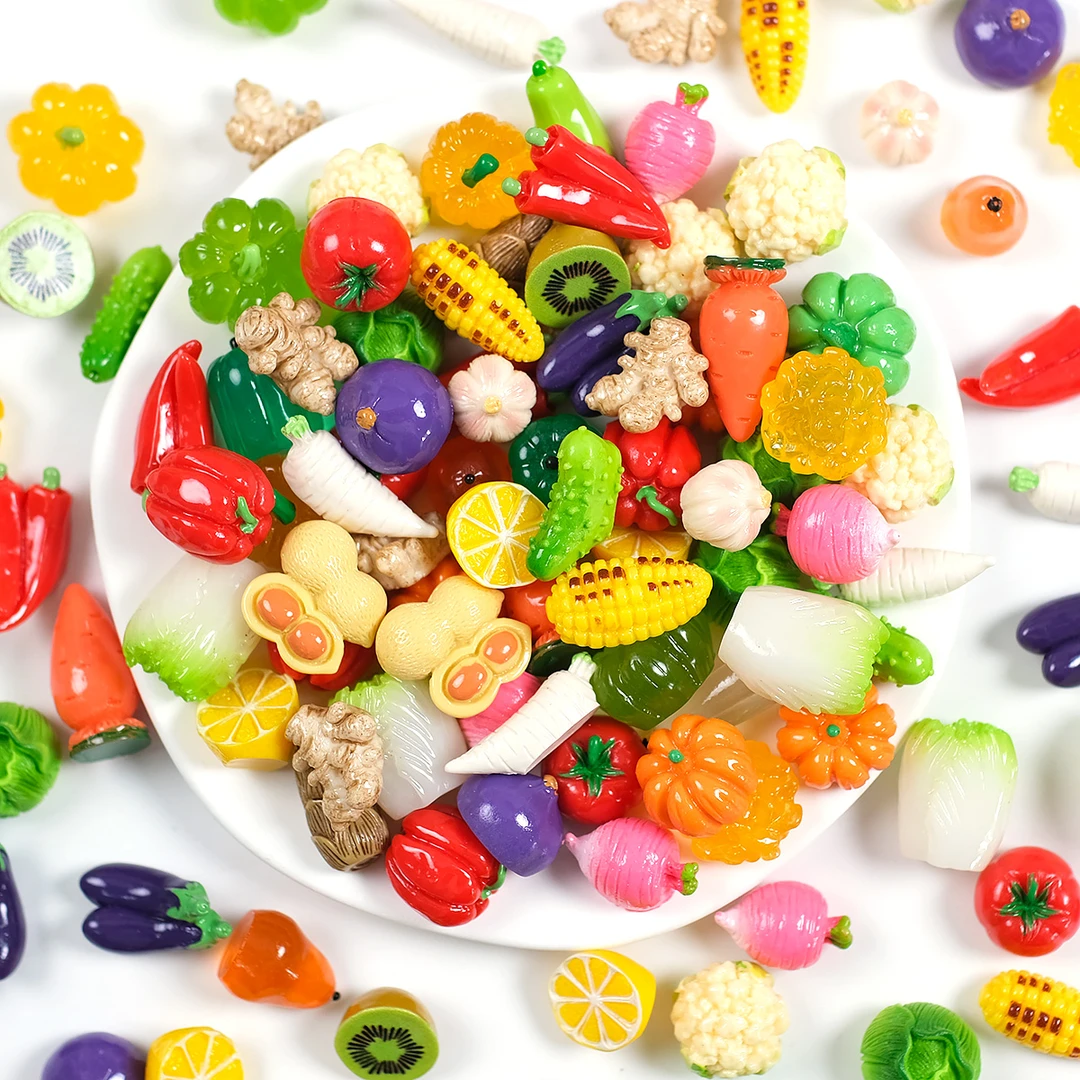 迷你仿真水果蔬菜模型儿童桌面手工diy物品摆件宝宝早教认知玩具