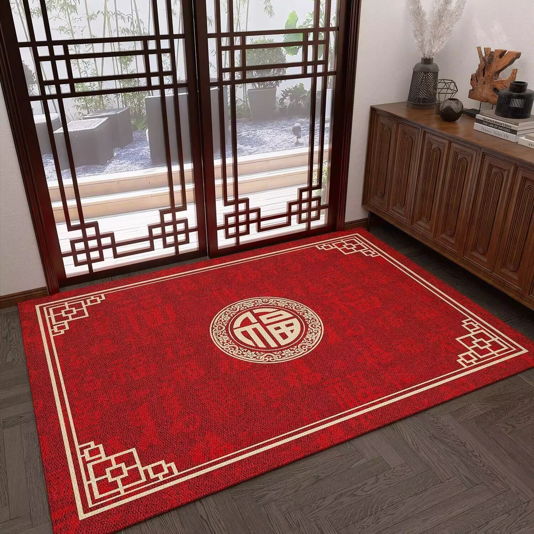 【百福图80*160cm】硅藻泥地毯厨房走廊防滑可裁剪吸水脚垫