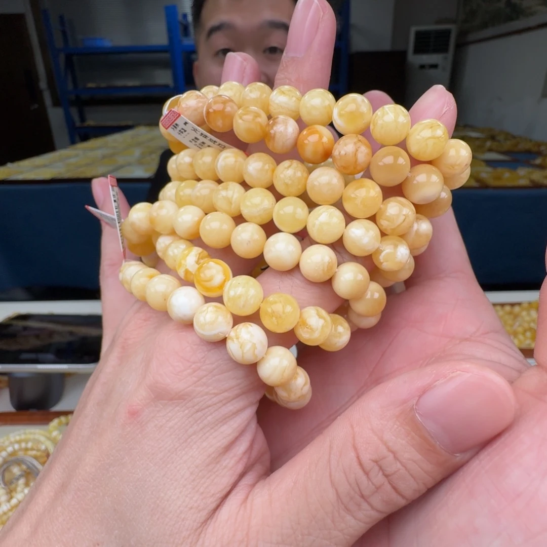琥珀未镶嵌手链多样性发其一