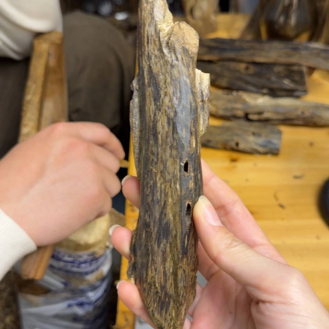 沉香沉香碎屑白棋品种块料53克