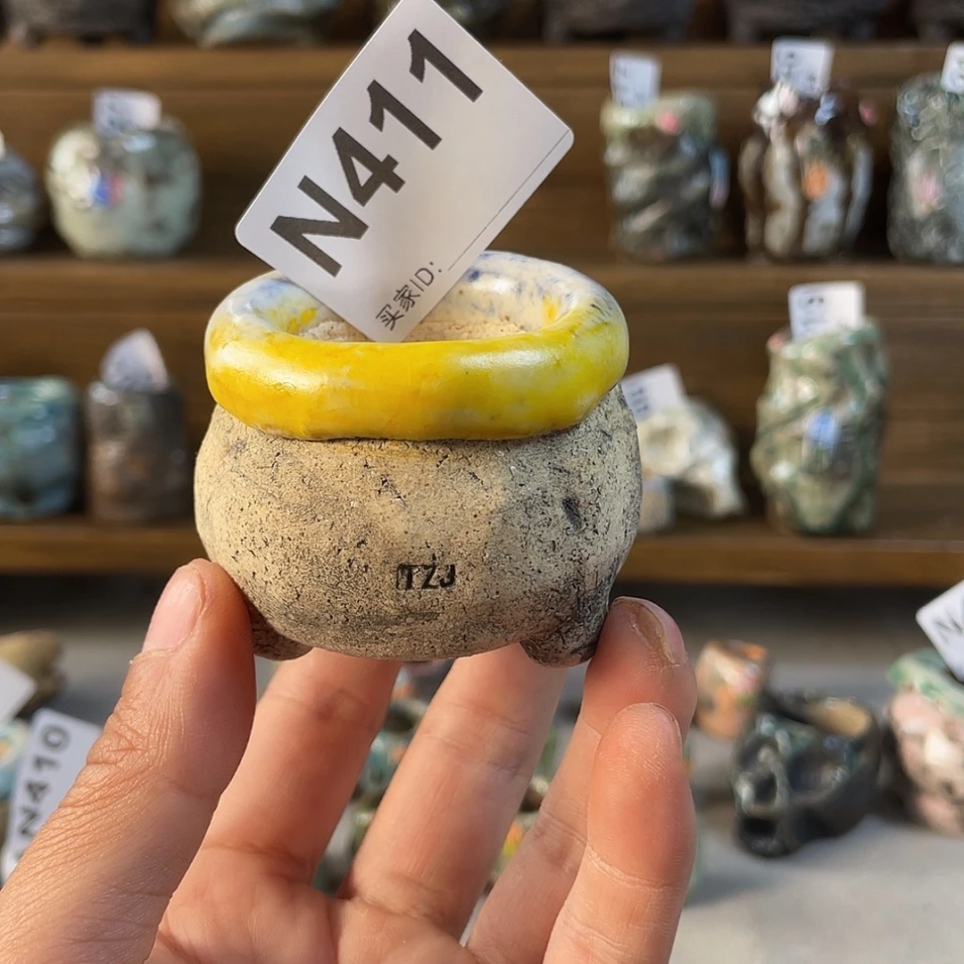 坛子姐匣钵土花盆内口3.5