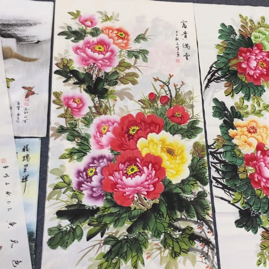 国画尺寸140✖️70四尺精品手绘画