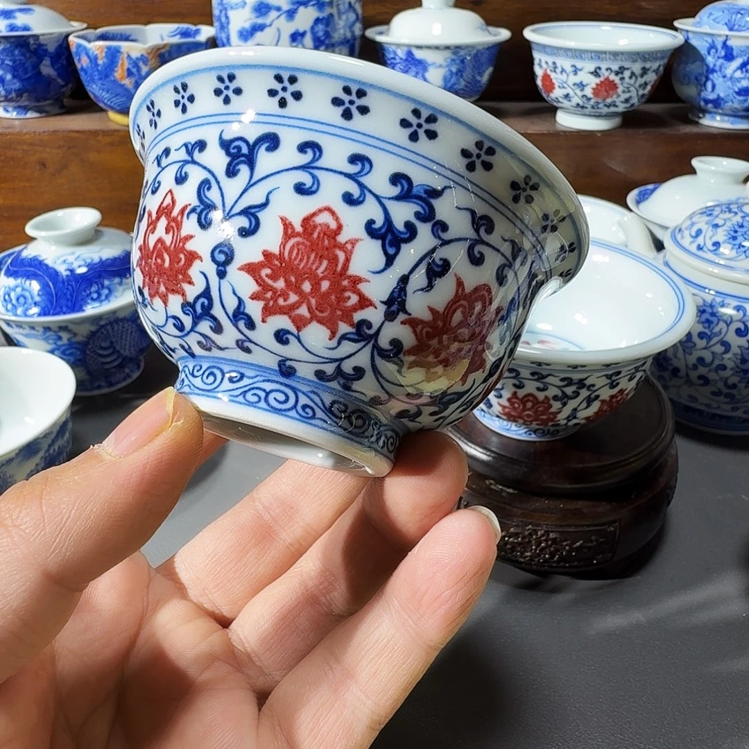 泥塑主人杯手工手绘