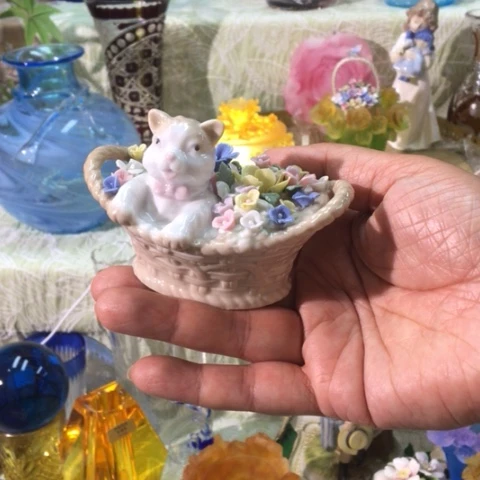 有机玻璃陶瓷花篮