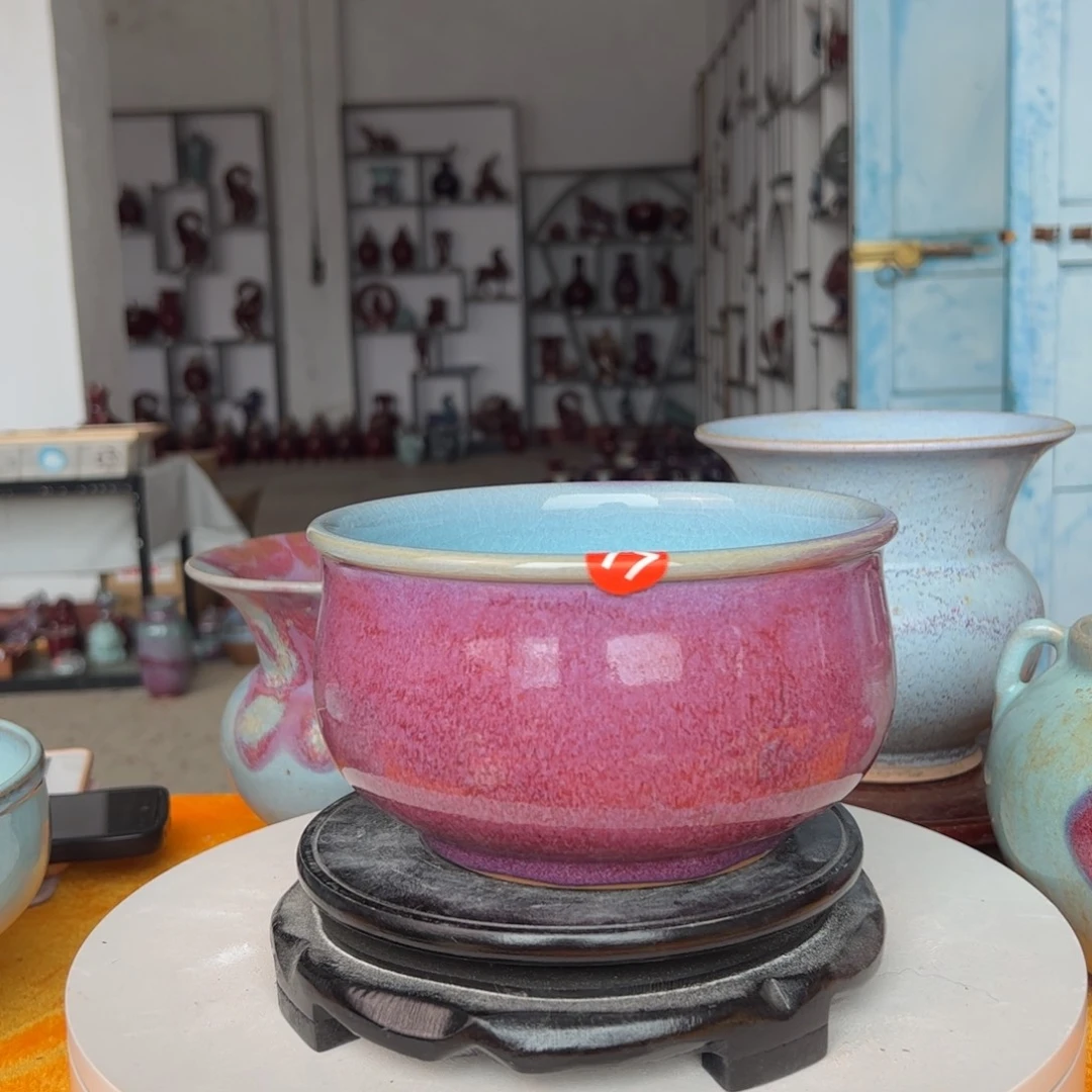 摆件郑家钧窑摆件微