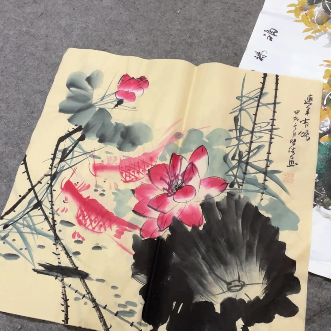 国画国画作者画心一张