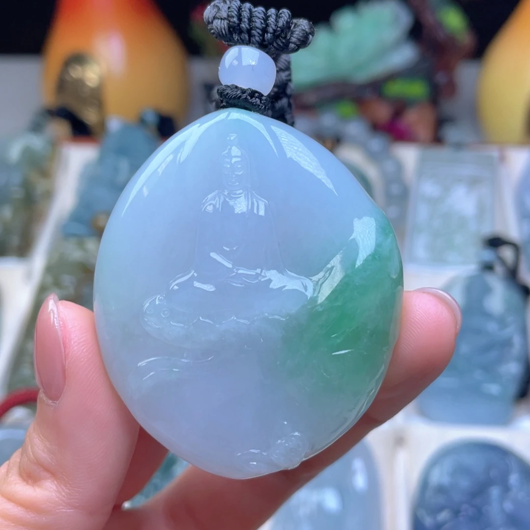 翡翠未镶嵌颈饰天然翡翠