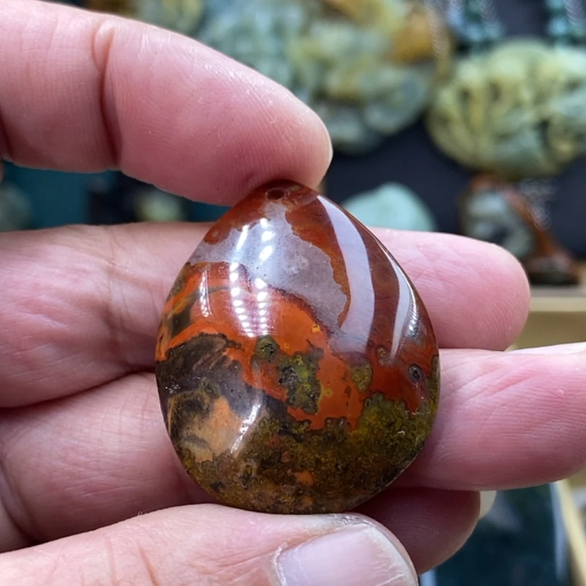 【闪购商品】未镶嵌吊坠玛瑙/玉髓战国红