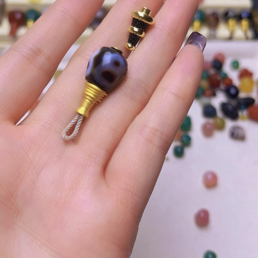 玛瑙/玉髓隔珠未镶嵌柚****妙