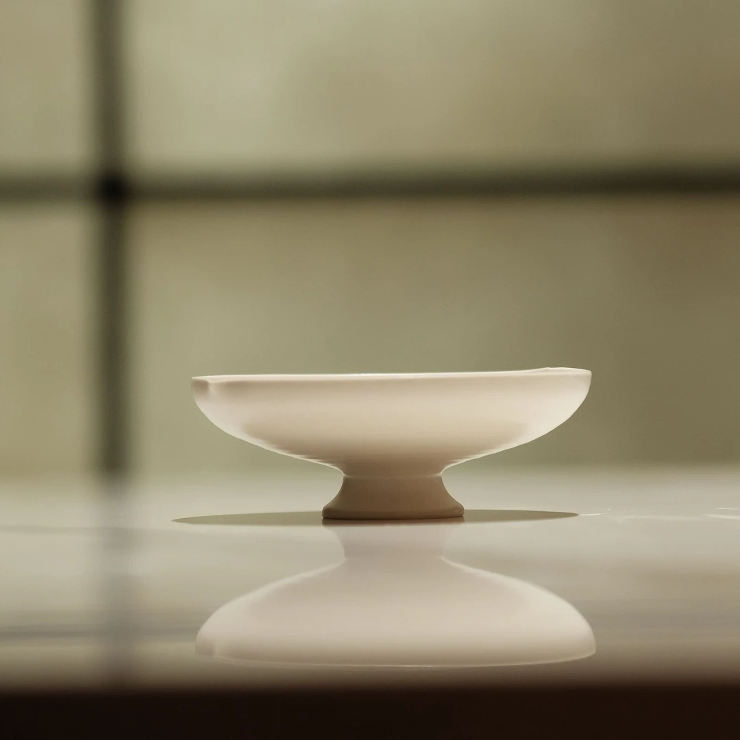 【半斋餐具新品】圆梦系列餐具 YM2400049 桃心碟 直径11.5*4简约