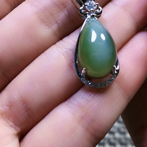 和田玉银S925镶嵌戒指