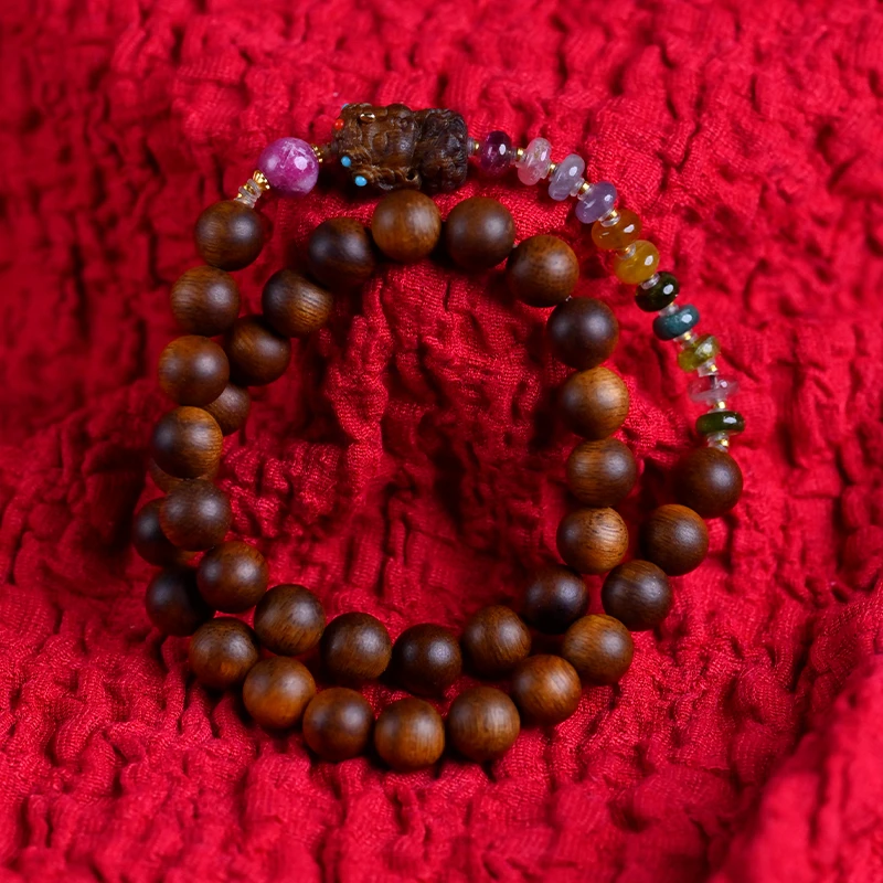 沉香木作文玩手串0.8【富ᅟᅠ森ᅟᅠ红ᅟᅠ土ᅟᅠ沉ᅟᅠ香】度母