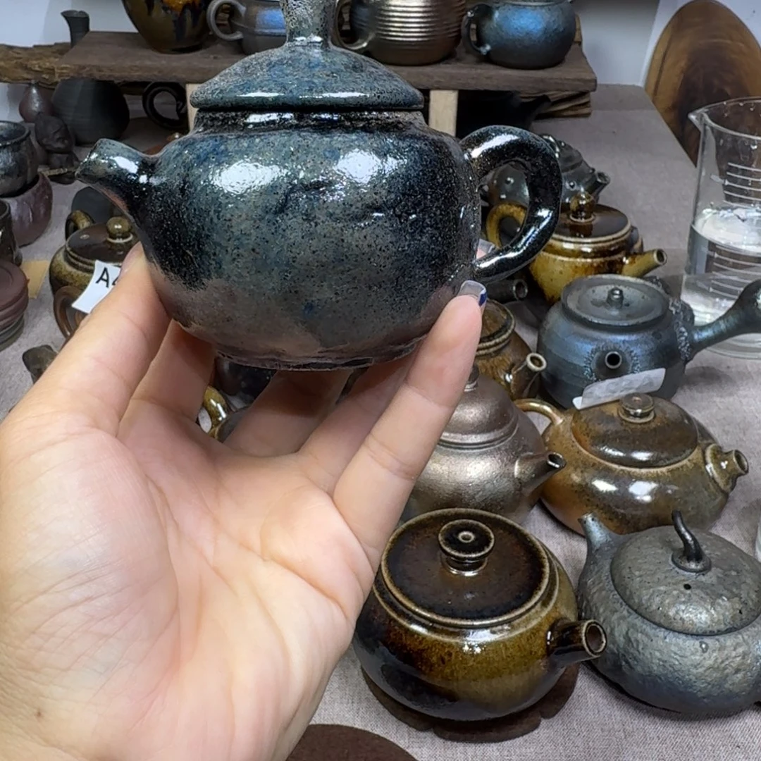O***兔建水紫陶柴烧茶壶