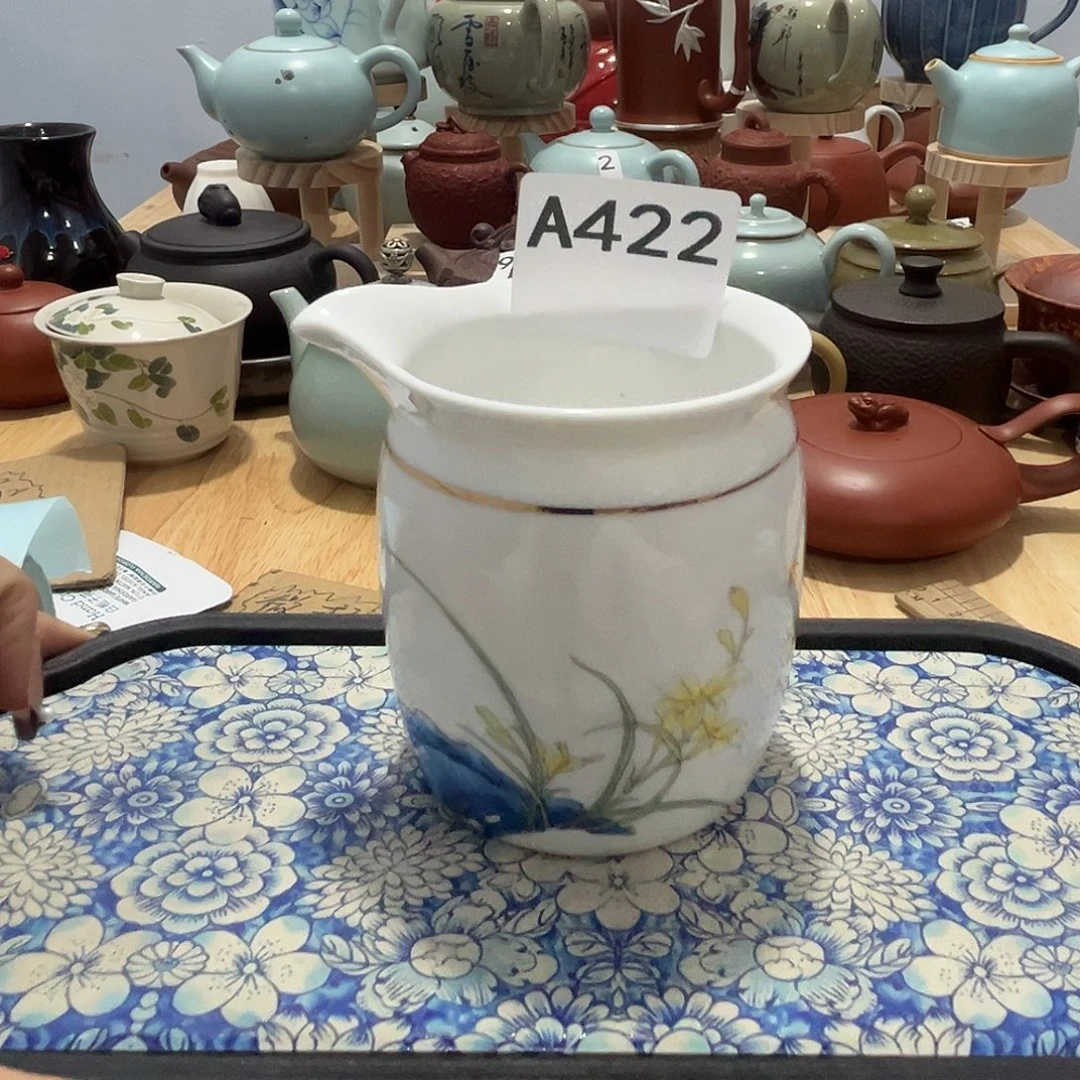 瓷片茶摆件工艺品摆件666