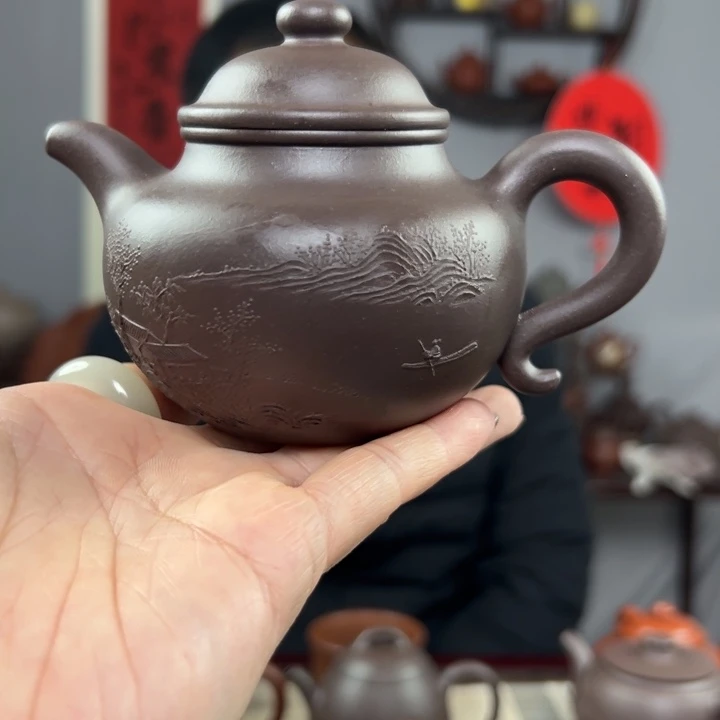 泓***毅茶壶紫砂宗国洪紫砂作品