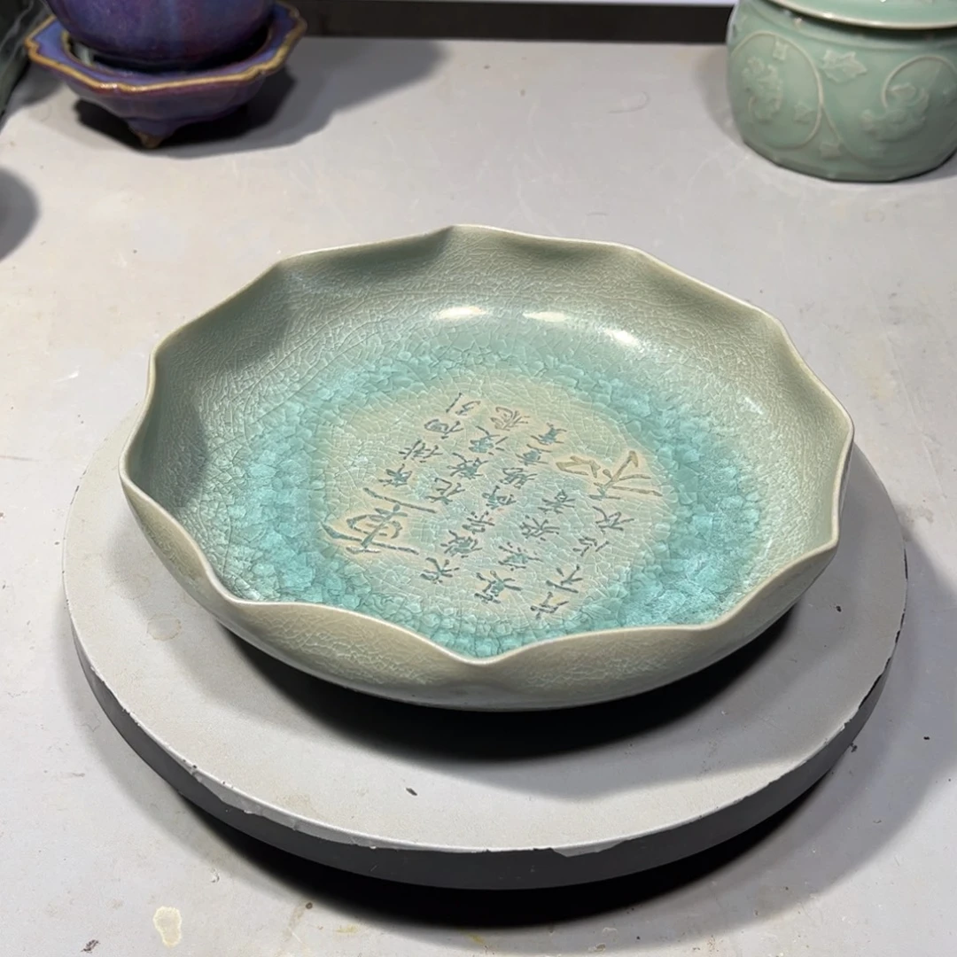 瓶古*?汝窑瓷器品相完美