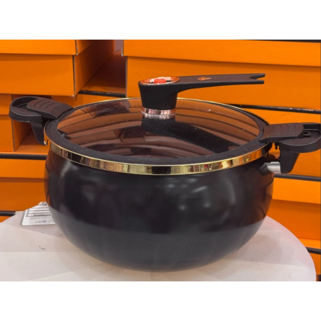 黑色微压锅 双耳锅 炖锅大容量家用 AL