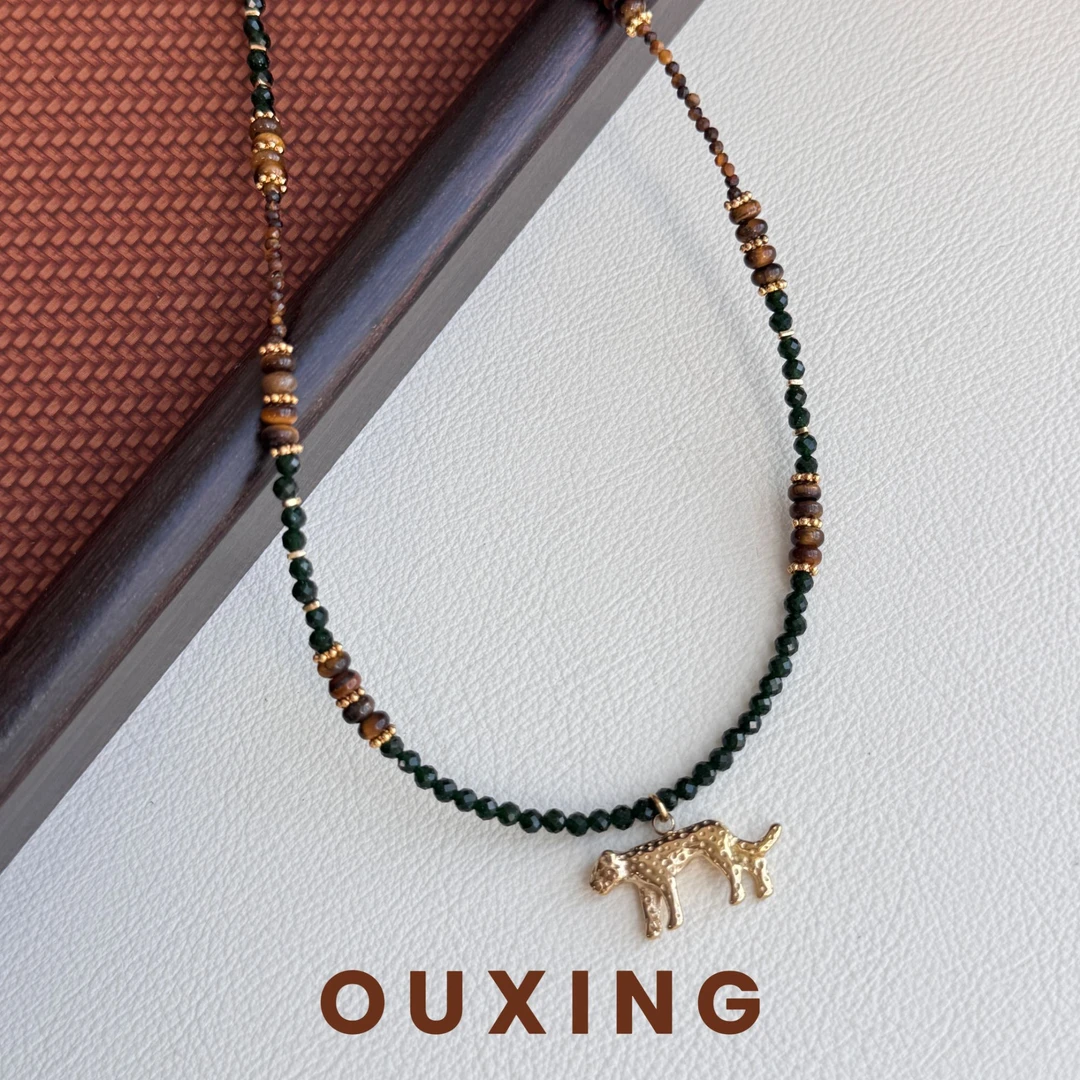 钛钢仿珍珠项链 [野豹]欧美气质轻奢时尚百搭法式小众设计锁骨链