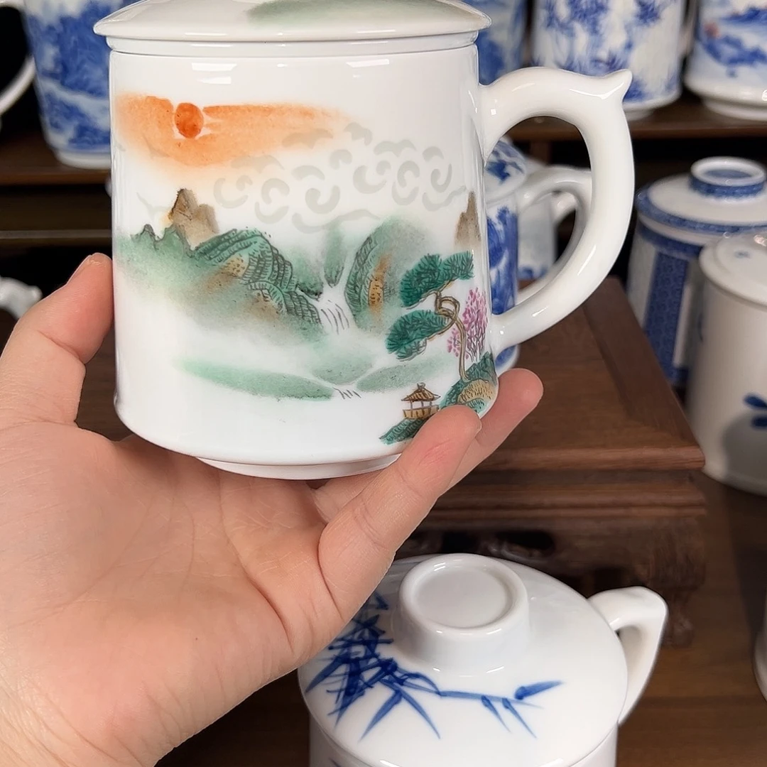 起***劲景德镇高温陶瓷办公杯