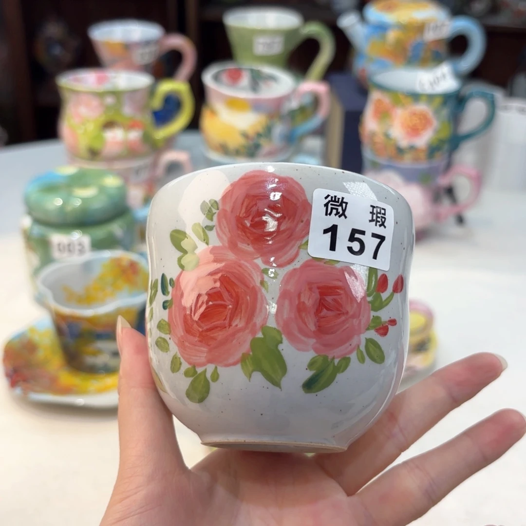 景德镇手绘高温釉下彩陶瓷茶具