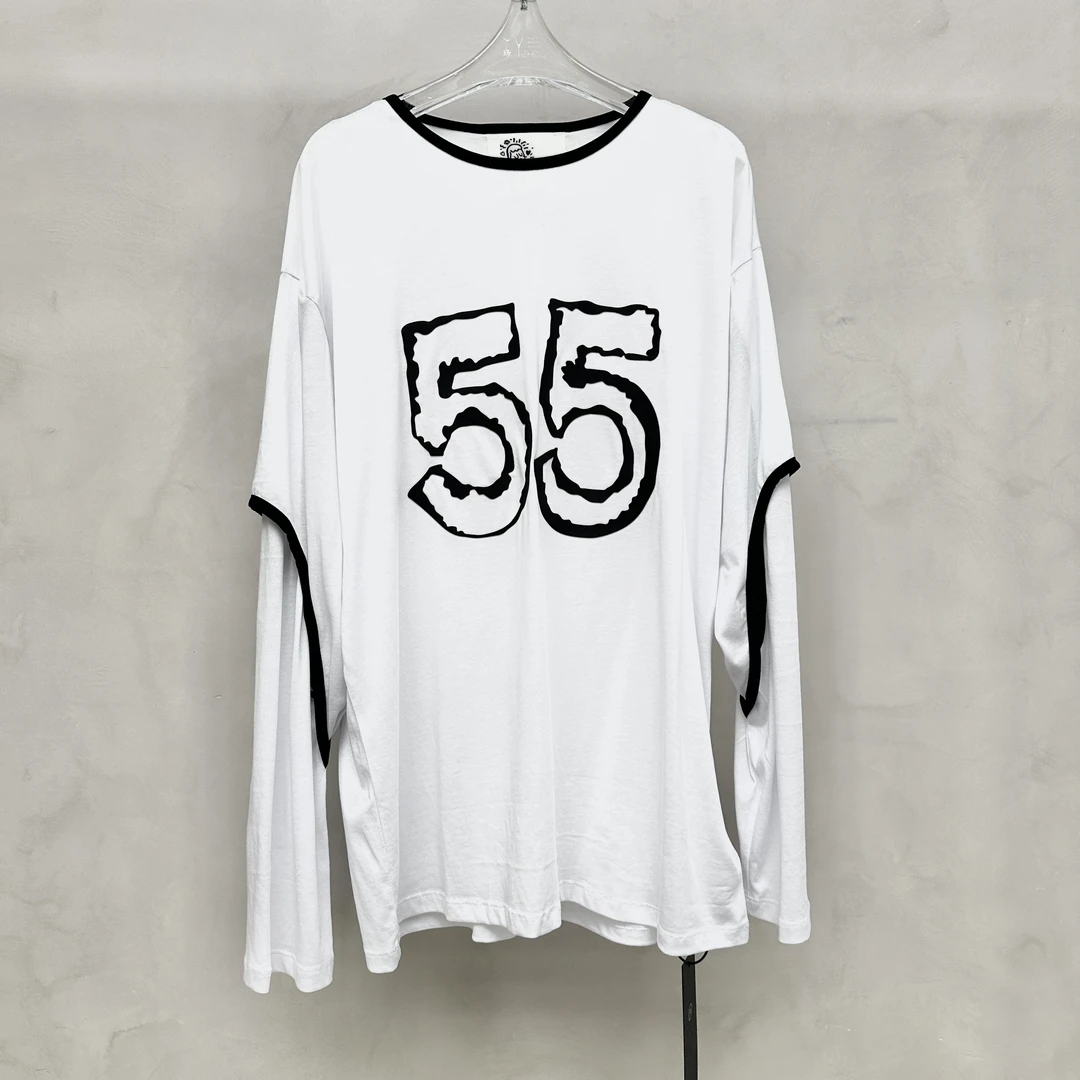 AN9.Studio︱新款55号长袖拼接T恤A134