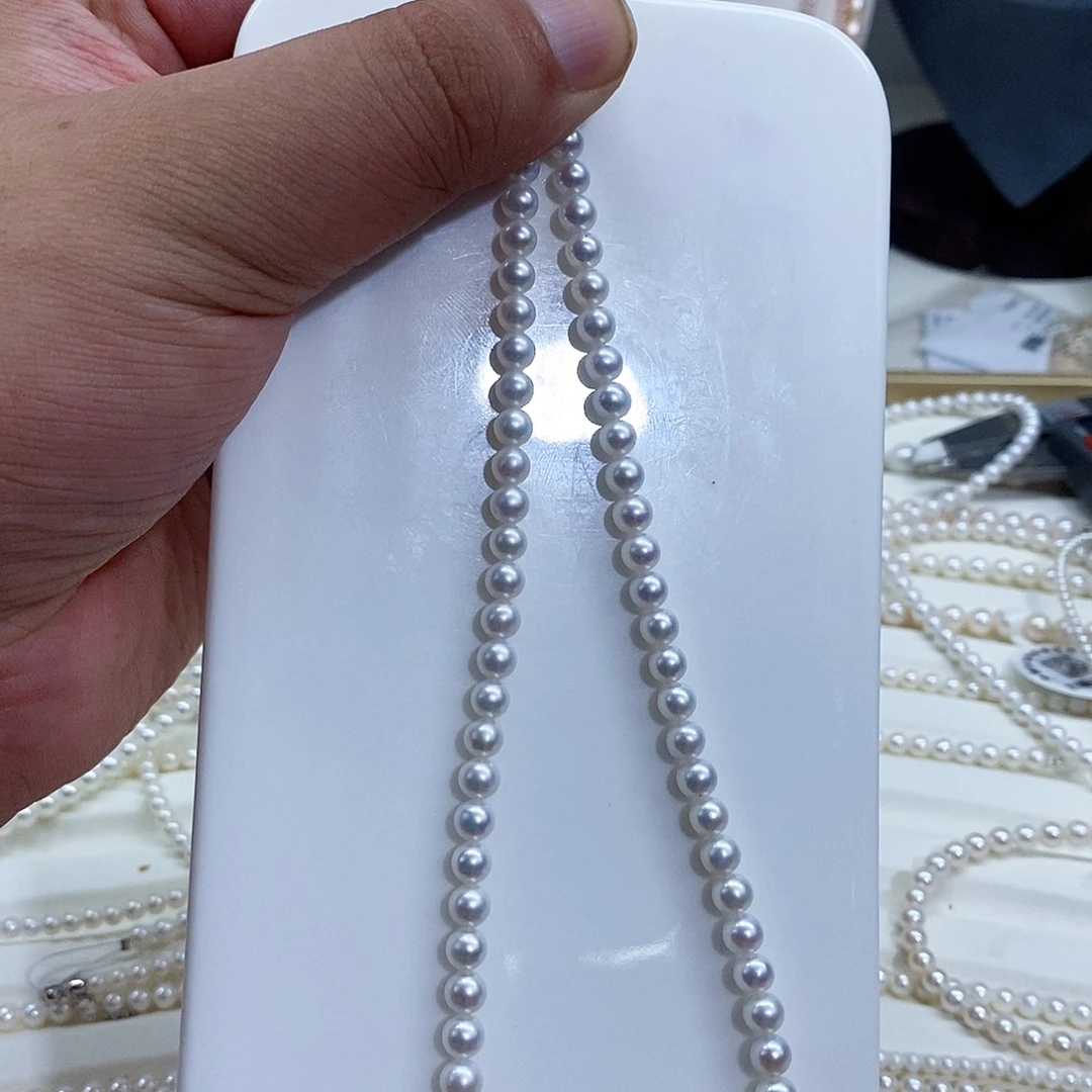 小***小颈饰银S925镶嵌淡水珍珠