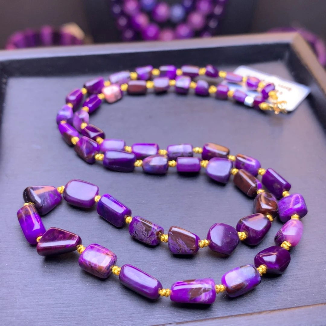 苏纪石（舒俱来）项链18K金镶嵌