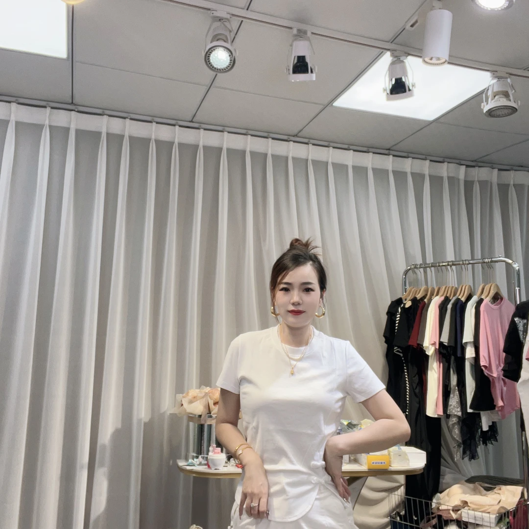 大美小美 微胖MM圆领（现货福利）国风森系休闲百搭T恤
