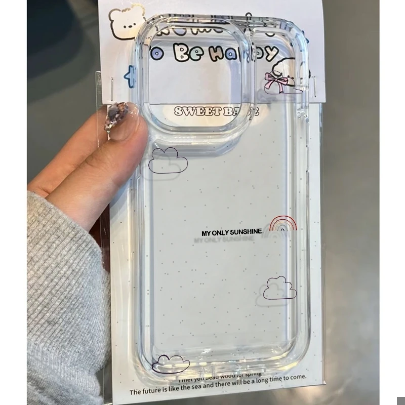 WildFire简约云朵适用iPhone16苹果14promax手机壳13太空壳15软xr