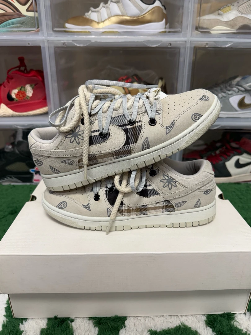 95新 maje 40.5码/dunk low腰果花定制篮球鞋/二手正品