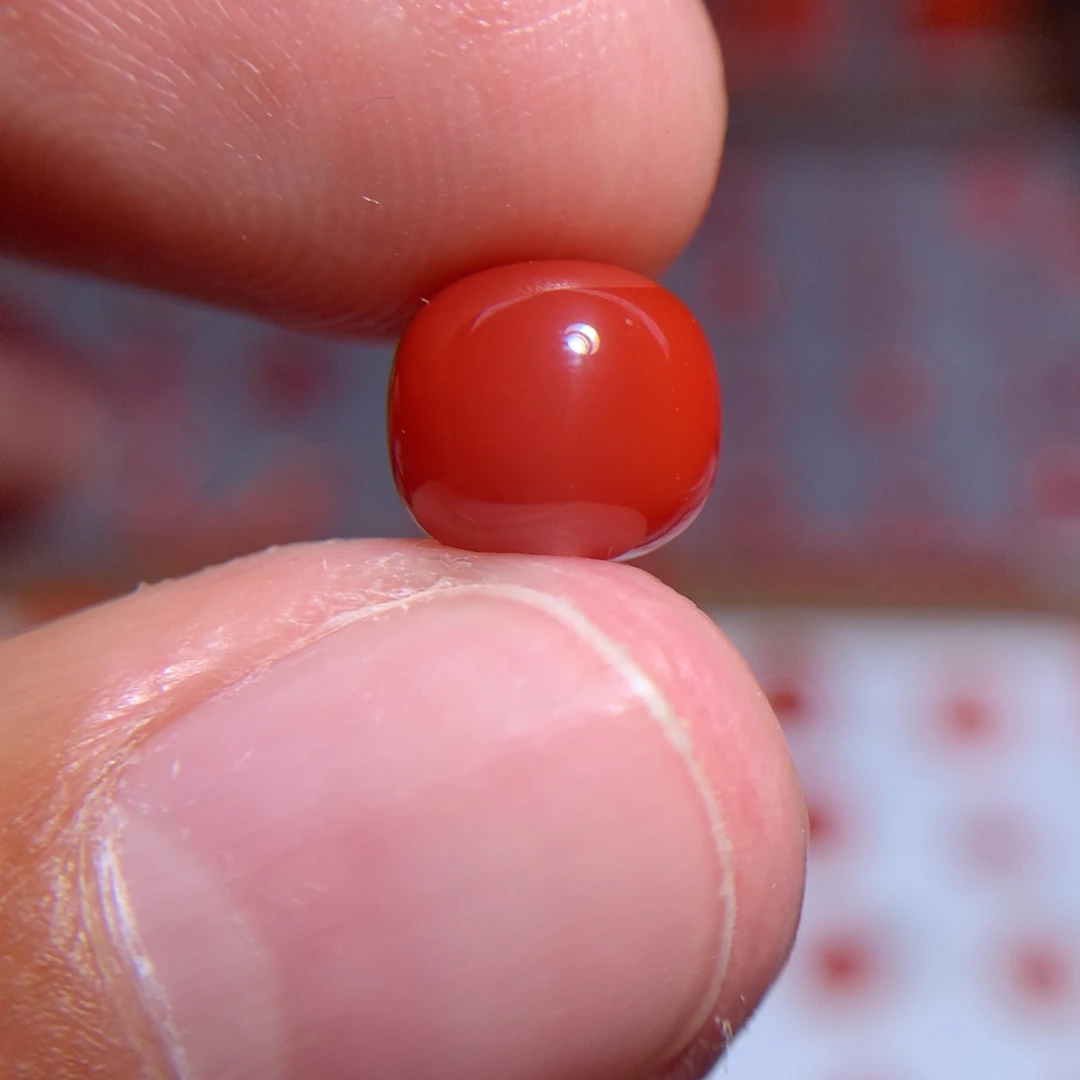 南红玛瑙瓦西老型8.2×7.2未镶嵌