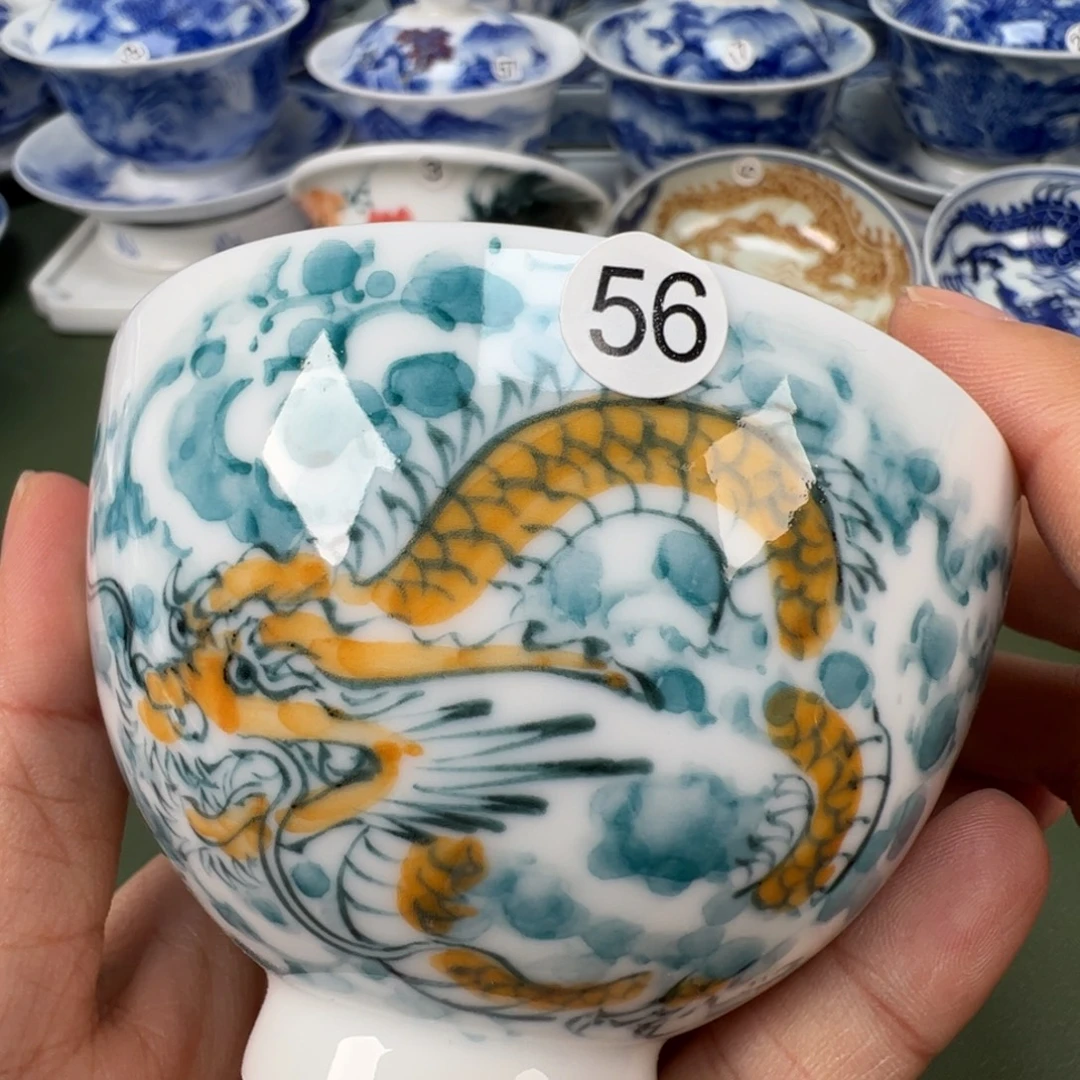 陶瓷景德镇纯手工纯手绘茶具木木56