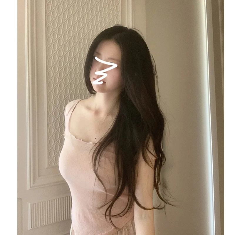 纯欲修身显瘦T恤女夏季2025新款设计感别致木耳边大方领短袖上衣