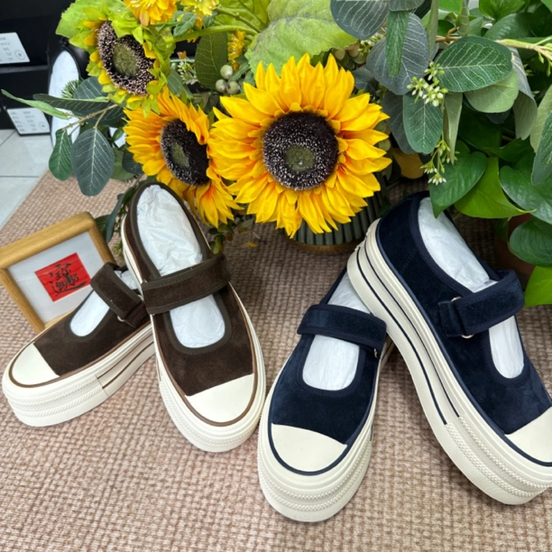 新思维新款厚底款纯色玛丽珍球鞋圆头防滑时尚厚底低帮球季单鞋软