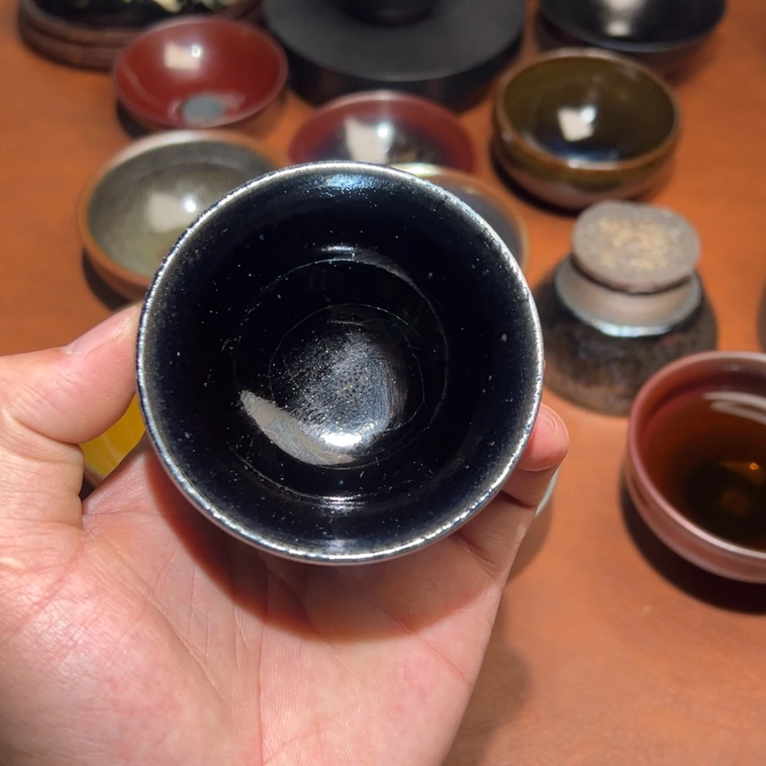 茶盏黄俊杰柴烧主人杯建窑建盏茶盏