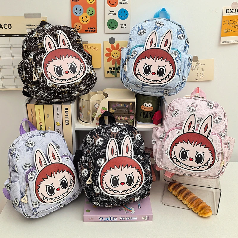 新款大容量儿童书包拉布布可爱印花卡通双肩包轻便百搭卡通背包