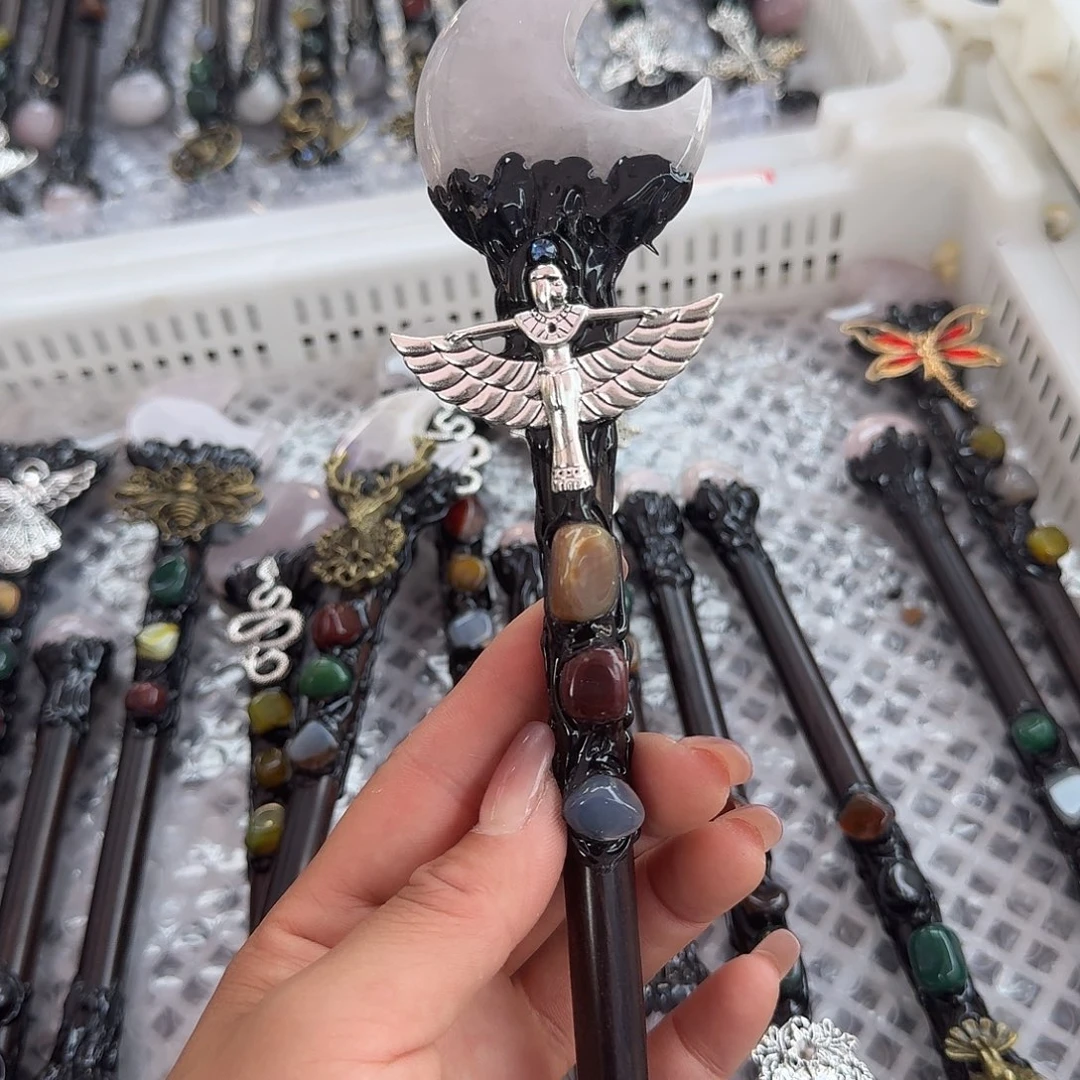 水晶手链22K金镶嵌福****?粉水