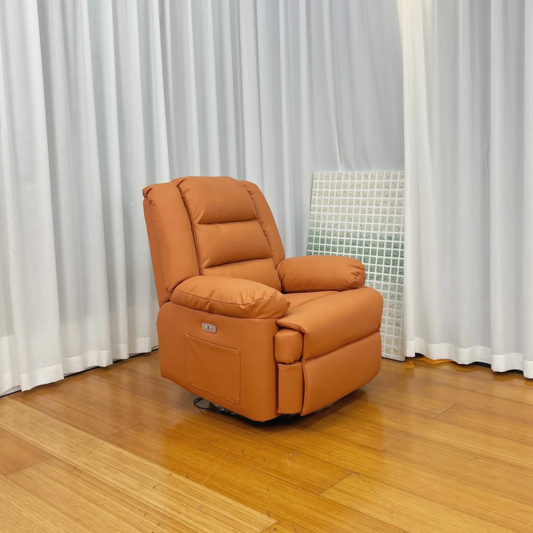 多功能沙发单人多功能可转可摇生态真皮可躺儿童客厅卧室阳台沙发