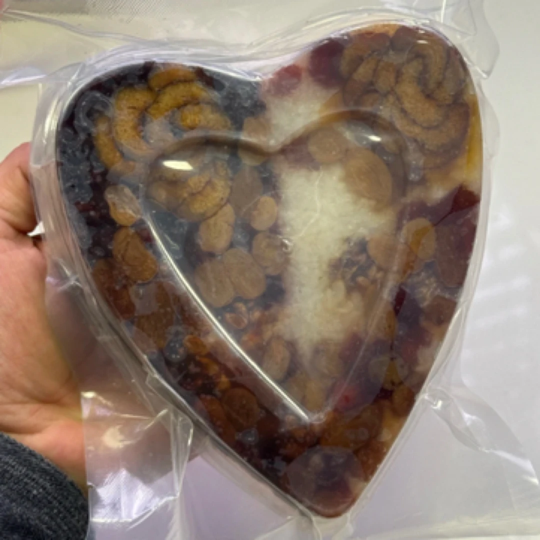 麦麦儿妈妈手工干果枣花糯米糕(爱心状新疆糖稀甜盘子)