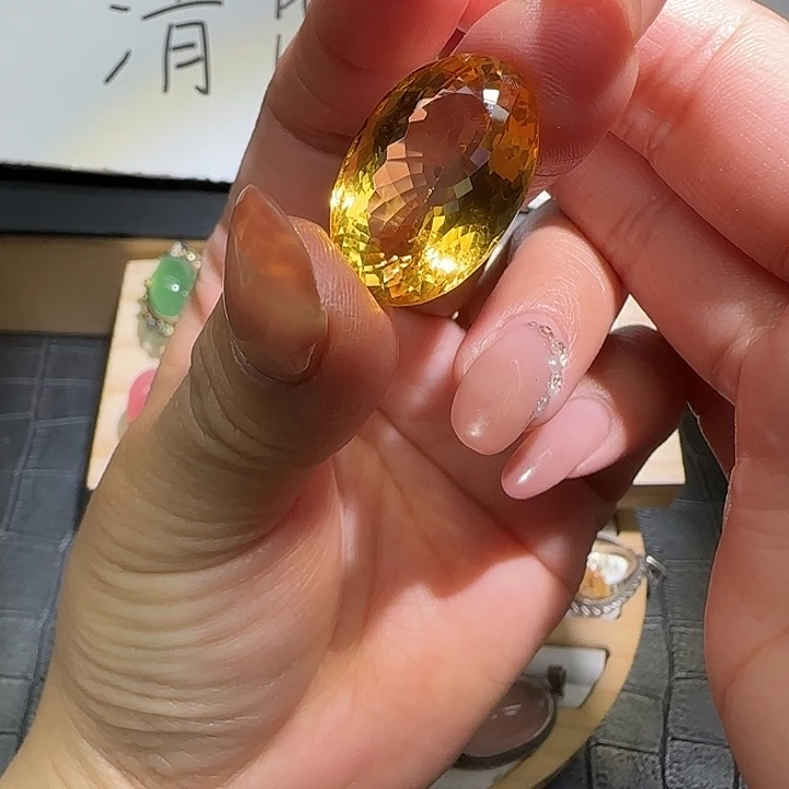 嘉***宝戒指未镶嵌水晶5.9克