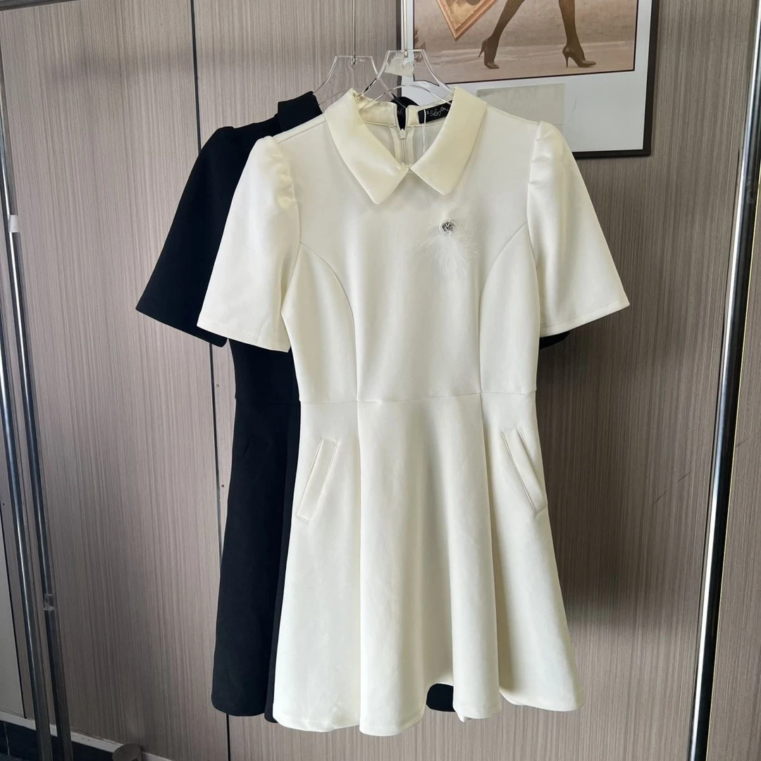 7308撤柜KK女装新款连衣裙收腰夏季显瘦裙子